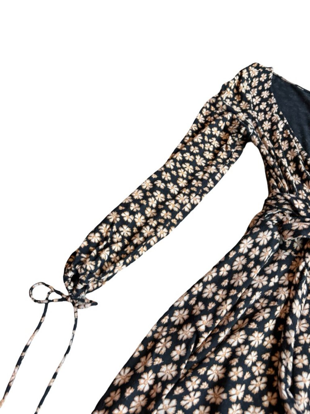 Free People Pradera Mini Dress Faux Wrap Stretchy Floral Print Comfy Size XS - Picture 4 of 16